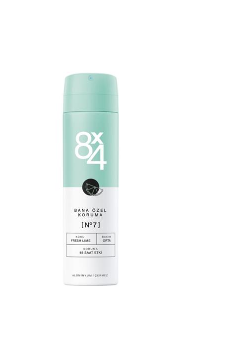 8x4 Kadın  Sprey No7 Fresh Lime 150 ml