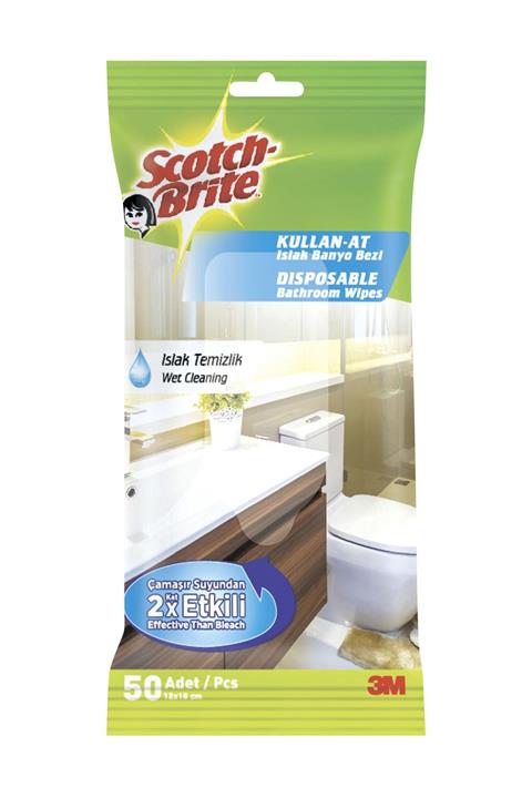 Scotch Brite Scotch Brite Islak Banyo Bezi 50'Li