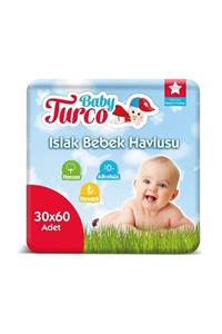 Baby Turco Islak Havlu 60 Yaprak - 30'lu Paket