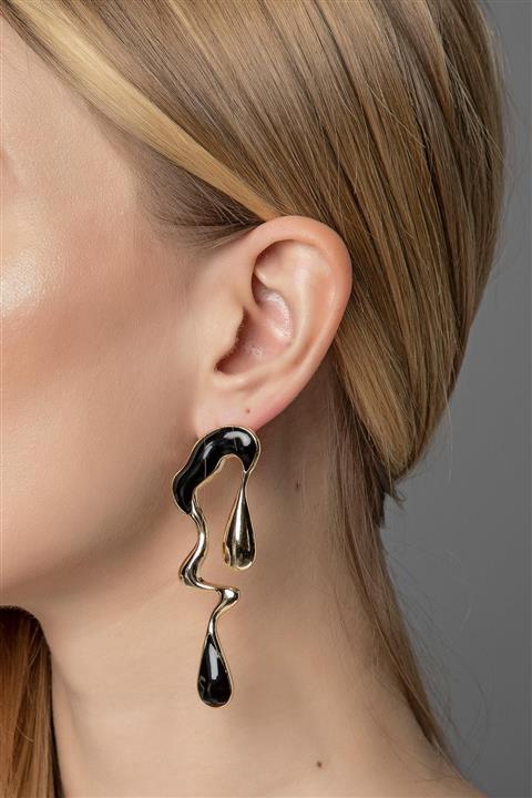 Modex Altın Sarısı Akışkan Küpe