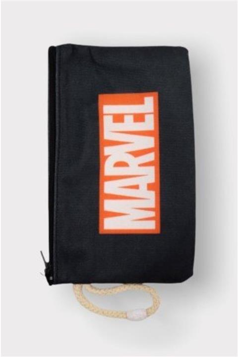 EFBUTİK Siyah Marvel Bez Kalemlik