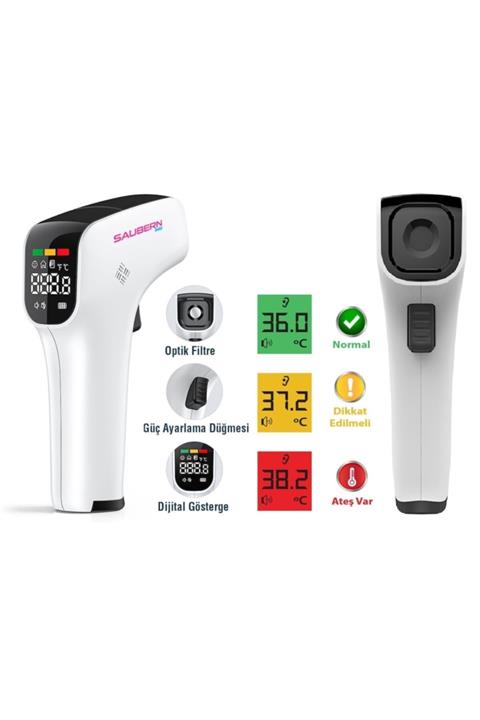 SAUBERN BABY Bnt9608 Temassız Vücut Alından Ateş Ölçer - Termometre - Uzaktan Ateş Ölçer