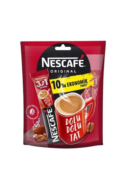 Nescafe Kahve 3'ü 1 Arada 10x18,5 G