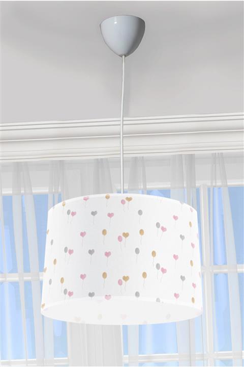 CAPRİCE HALI Uçan Kalp Ve Balonlar Çocuk Odası Sarkıt Avize