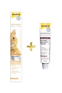 Gimcat Multivitamin Paste Kedi Vitamin Macunu 100gr + Anti-hairball Malt Paste 20gr