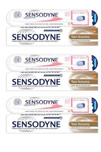 Sensodyne Tam Koruma 3 75 ml 3 Yumuşak Diş Fırçası