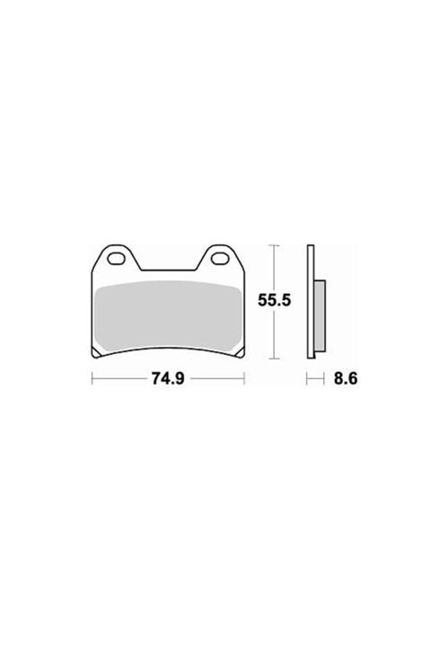 Moto Adv Garage Ducati 1200 Multistrada 10-14 Ön Fren Balatası Sinterli Braking