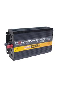 Powermaster Pwr1200-12 Tek Digital Ekranlı 12 Volt 1200 Watt Modified Sinus Inverter