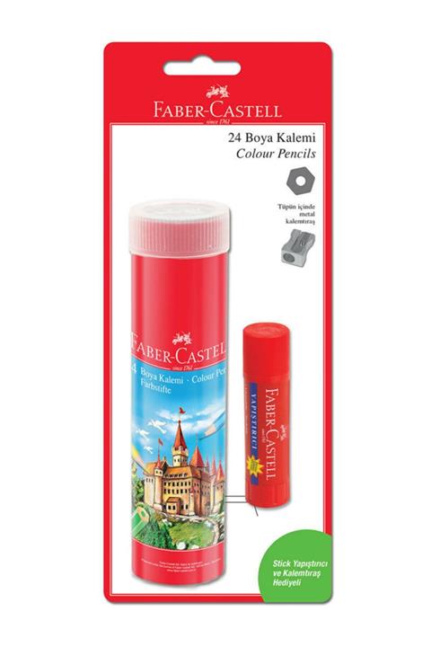 Faber Castell Kuruboya Yeni Tüp 24'lü Set