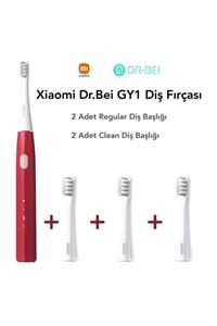 Xiaomi Dr.bei Sonic Gy1 Elektrikli Diş Fırçası Kırmızı + 2 Adet Başlık