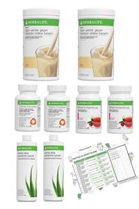 Herbalife 2'li Eko Set 2 Vanilya Shake  2 Ahududu Çay2 Thermo  2 Aloe VeraDiyet Listesi Hediye