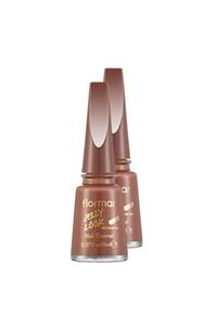 Flormar Jelly Look Nail Enamel Terracotta Oje 2'li Set