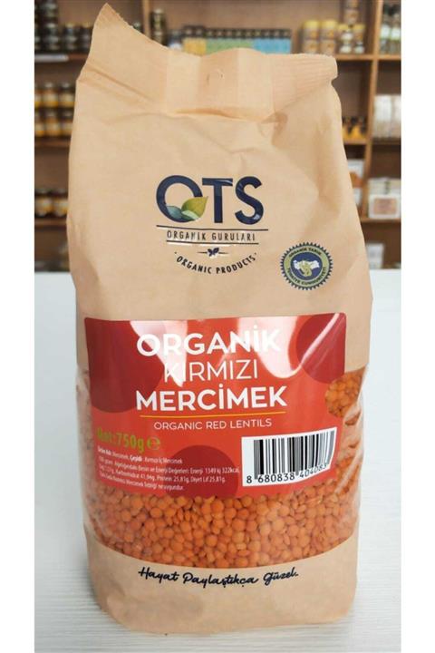 Öts Ots Organik Kırmızı Mercimek 750gr