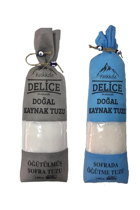 DELİCE Kırıkkale Doğal Kaynak Tuzu Sofrada Öğütme Öğütülmüş 2 Kg