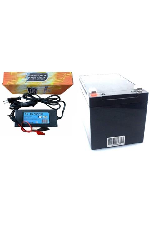 ATAEXPRESS Oyuncak Araç 12v 12ah 12 Volt 12 Amper Akü + 3.5ah 3,5 Amper Akü Şarj Cihazı Adaptör Set