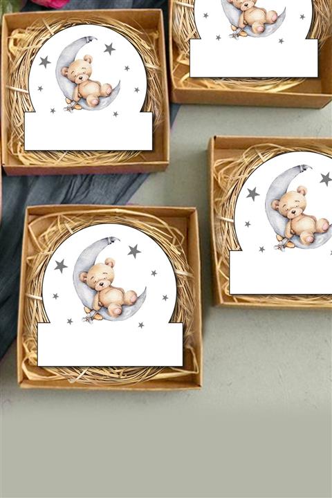 instababyrooms Bebek Çocuk Özel Gün Ahşap Magnet 20 Li Model No:33