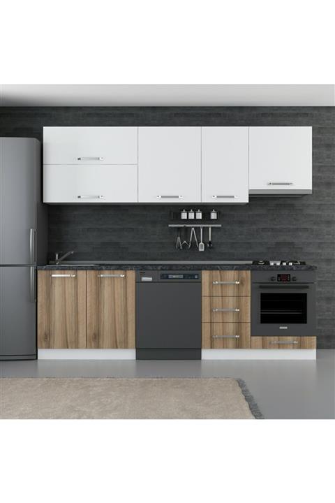 Minar Beyaz Kapaklı  Mutfak Dolabı