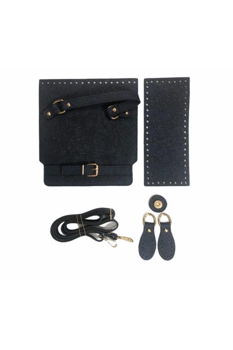 Yüncü Kız Çanta Seti Deri Kare Model 06