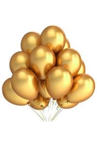 TATLI GÜNLER 12 Inç Metalik Gold Balon 10'lu