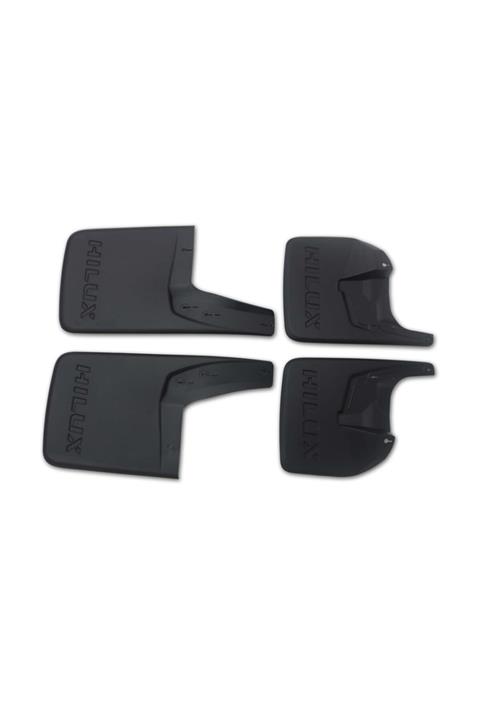 Cappafe Toyota Hilux4 Parça Hilux Yazılı Mat Siyah Tüm Modellere Uyumlu  Paçalık Tozluk Çamurluk Seti