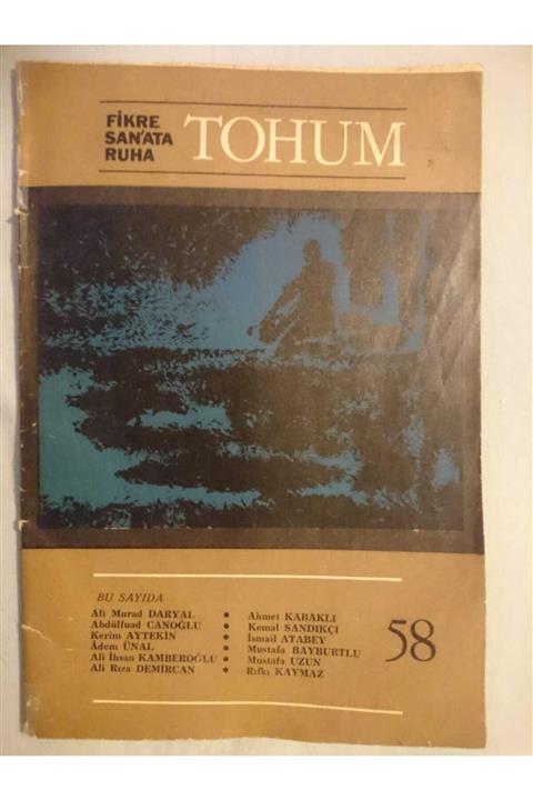 İHOMC Tohum - Aylık Dergi (sayı 58)