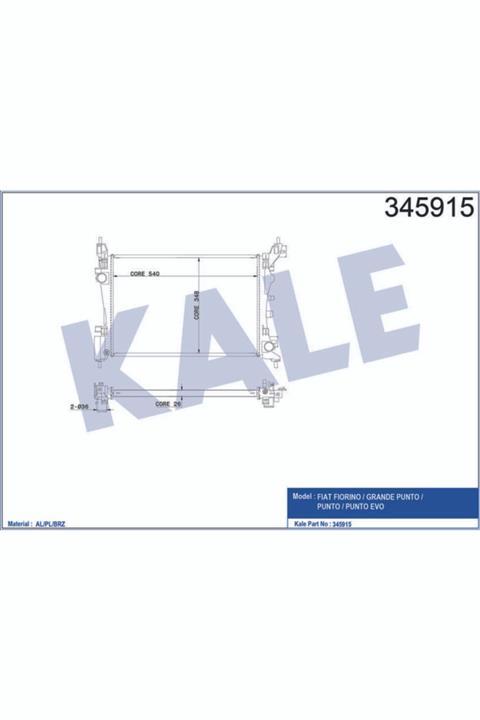Universal Motor Radyatoru Grande Punto Punto Evo 1,2 / 1,4 05 