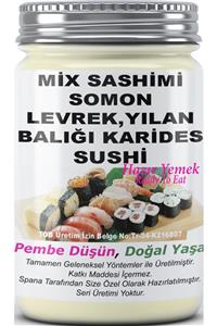 SPANA Mix Sashimi Somon Levrek,yılan Balığı Karides Sushi Ev Yapımı Katkısız 330gr