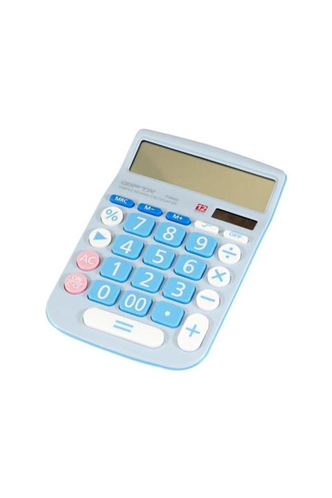 Gıpta 12 Hane Renkli Hesap Makinesi (f3046)
