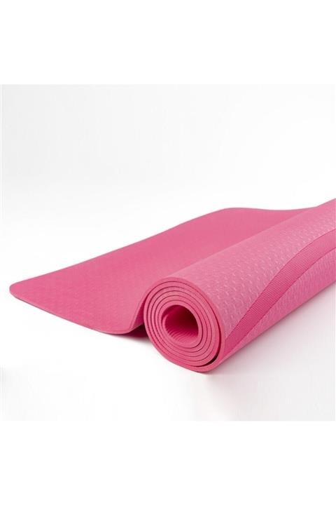 Rebuwo Tpe Çizgi Tasarımlı Yoga Pilates Mat 5mm