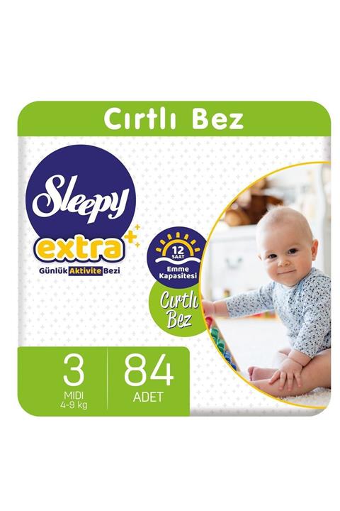 Sleepy Extra Günlük Aktivite Bezi 3 Numara Midi 84 Adet