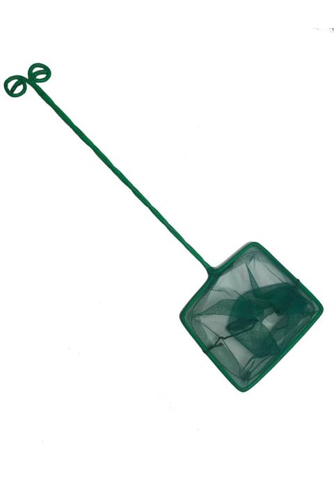 BIO AQUATIC Balık Süzgeci 1 Adet Kepçe Ağı 12x14 Cm, Sap Uzunluğu 30 Cm