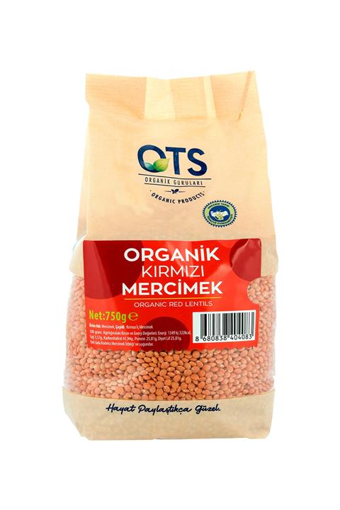 OTS Organik Kırmızı Mercimek 750 Gr