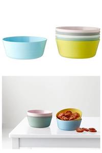 LocalShop Kalas Çocuk Kase Seti Mama Kasesi 6 Parça Renkli