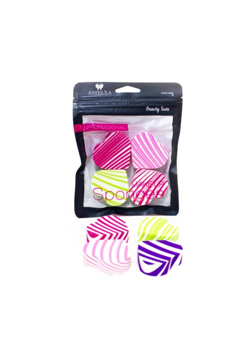 Estella Sünger 4`lü Renkli Kalp  805