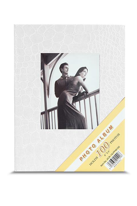 Acr 10x15 100 Lük Deri Fotoğraf Albümü Beyaz