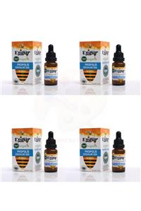 engür 4 Adet Organik Bal Organik Çocuk Propolis 20 Ml