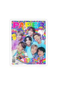 Universal Bts Kağıt Dergisi Sticker Araba Oto Arma Duvar Sticker Ev Dekoratif Çıkartma