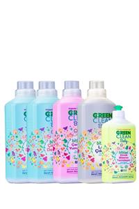 Green Clean Baby Çamaşır Deterjanı 1 lt. 2 Adet  + Yumuşatıcı 1 lt + Leke Çıkarıcı 1 lt + Biberon Temizleyici s