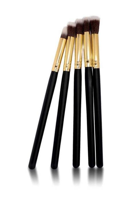 Kingshark 5 Li Makyaj Fırçası Seti Siyah