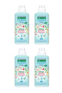 Green Clean Organik Lavanta Yağlı Baby Bitkisel Sıvı Çamaşır Deterjanı 1000 Ml 4'lü