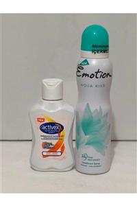 Emotion Aqua Kıss 150 Ml Deodorant Alana Activex Temizleme Jeli 100 Ml