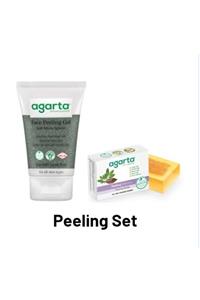 Agarta Doğal Peeling Cilt Temizleme Jeli 120 Ml Ve Doğal Peeling Sabunu 150 Gr