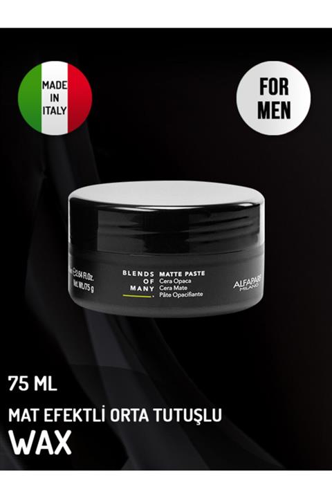 Alfaparf Blends Of Many Erkekler Için Mat Efektli Orta Tutuşlu Wax 75 ml