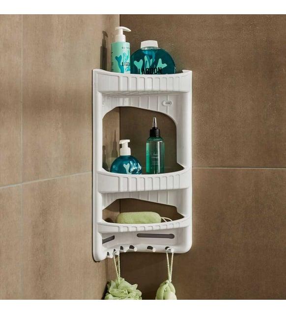 Motek Çok Amaçlı Tekerlekli Raf Plastik Raf Mutfak Rafı Banyo Raf Sr-04