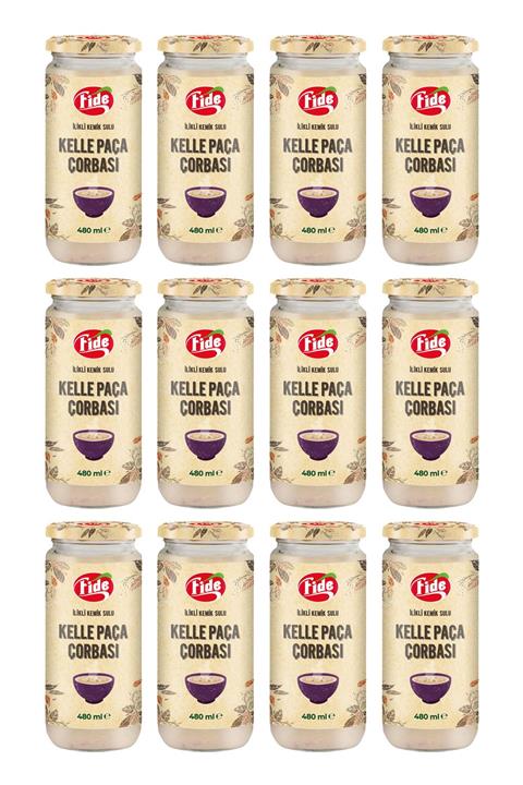 FİDE Kelle Paça Çorbası 12 X 480 Ml