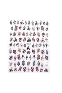 Venalisa Tırnak Sticker Nail Art Süsleme Etiket Wg600 Yılan Sticker Snake