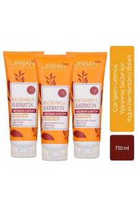 Urban Care Macadamia & Keratin Saç Bakım Şampuanı  3'lü Avantajlı Paket