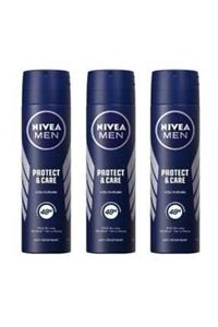 Nivea Protect & Care Erkek Deodorant 150 ml X 3 Adet