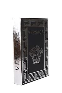 DE HOME Versace Black Silver Dekoratif Kutu 27x19x4