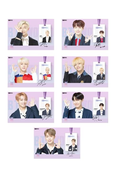 BTS '' World'' Imzalı Mini Kartlar
